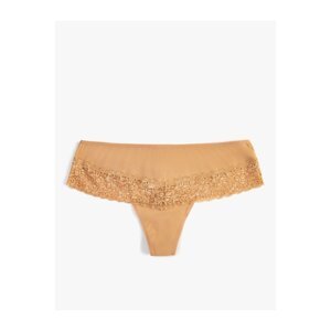 Koton Cotton Hipster Panties with Lace Detail around the Edge.
