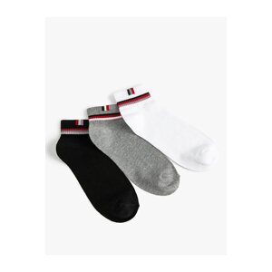 Koton 3-Piece Booties Socks Set Striped Detail Multi Color