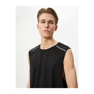 Koton Sports Tank Top Sleeveless Stripe Printed Crew Neck