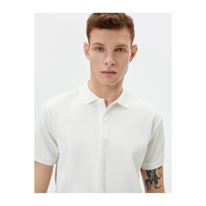 Koton Collar T-Shirt Slim Fit Buttoned Short Sleeve