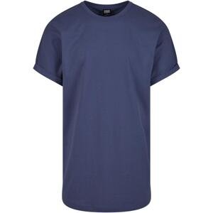 Pánské tričko Long Shaped Turnup Tee - modré