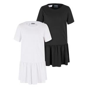 Dívčí šaty Valance Tee Dress - 2 Pack bílé+černé