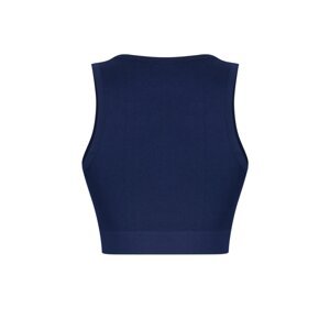 Trendyol Dark Navy Seamless/Seamless Ribbed and Lightly Supported/Shaping Sports Bra