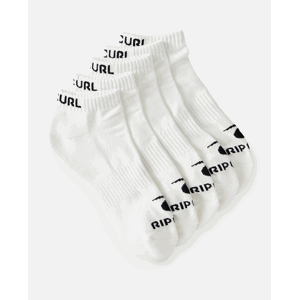 Ponožky Rip Curl BRAND ANKLE SOCK 5-PK White