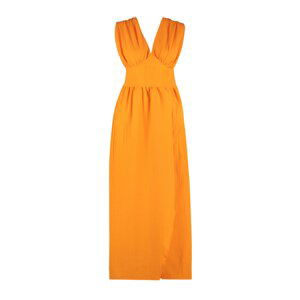 Trendyol Orange Maxi Woven Slit Beach Dress