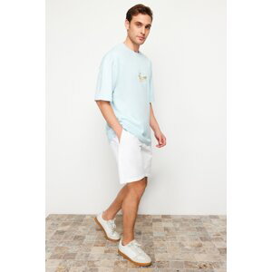 Trendyol White Loose Fit Shorts