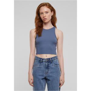 Dámský Cropped Rib Top - modrý