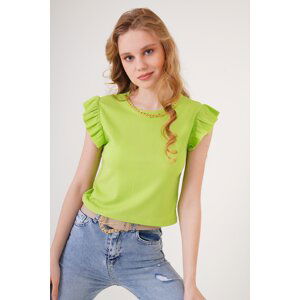 Bigdart 0430 Knitted Blouse - E.green