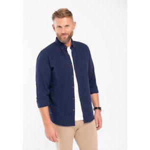 Volcano Man's Shirt K-Miramar Navy Blue