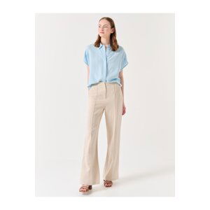 Jimmy Key Stones Wide Leg High Waist Linen Trousers