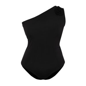 Trendyol Curve Black Shoulder Detailed Knitted Bodysuit