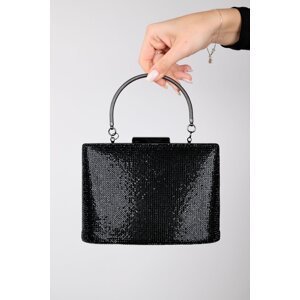 LuviShoes REYES Women's Black Stone Handbag
