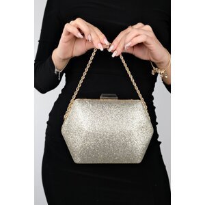LuviShoes CUARTO Gold Sand Glitter Women's Handbag