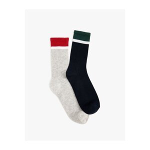 Koton Set of 2 Socks with Multicolored Stripe Pattern