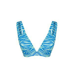 Trendyol Animal Triangle Cut Out/Window Bikini Top