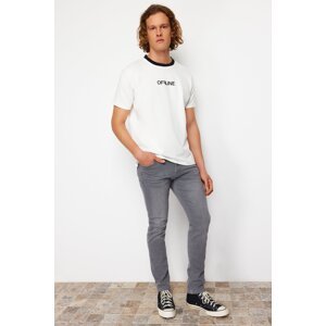 Trendyol Gray Skinny Fit Crashed Stretch Fabric Jeans Denim Trousers
