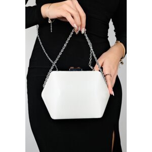 LuviShoes CUARTO Mother-of-Pearl Satin Women's Handbag