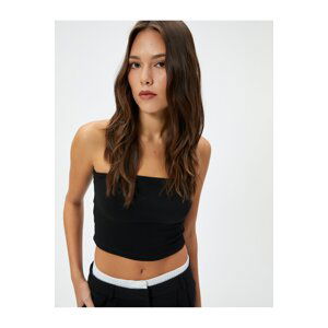 Koton Crop Strapless Top Viscose Blended