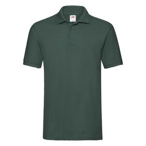 Zielona koszulka męska Premium Polo Friut of the Loom