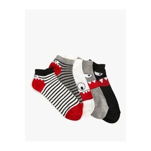 Koton 5-Piece Socks Set Monster Patterned