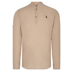 G783 DEWBERRY JUDGE COLLAR MEN'S SHIRT-BEIGE