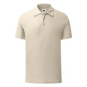 Men's beige Iconic Polo Friut of the Loom T-shirt