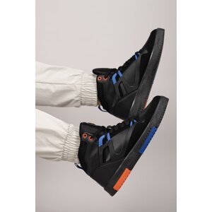 Riccon Men's Comfort Sneaker Boots 001263 Black Saxe