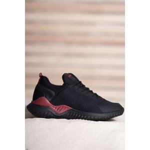 Riccon Black Red Unisex Sneakers 00122044