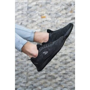 Riccon Unisex Black Sneakers 0012355