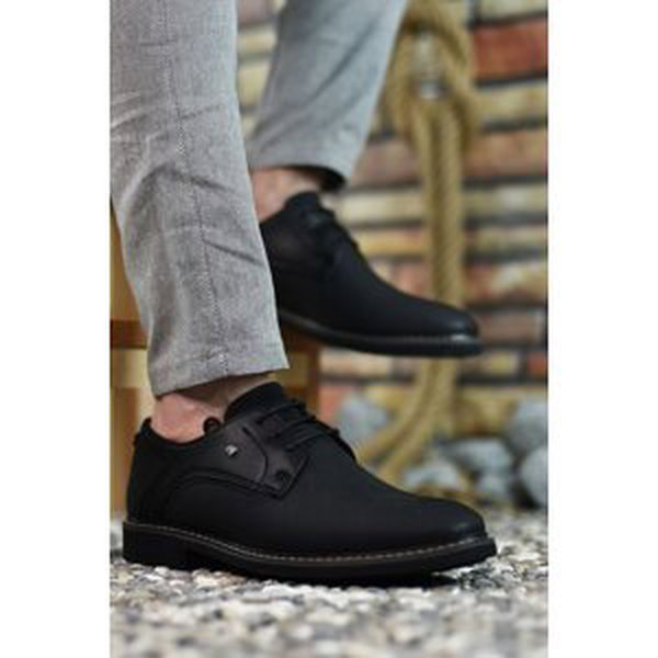 Riccon Black Men's Casual Shoes 0012146