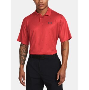 Under Armour Tričko UA Perf 3.0 Printed Polo-RED - Pánské