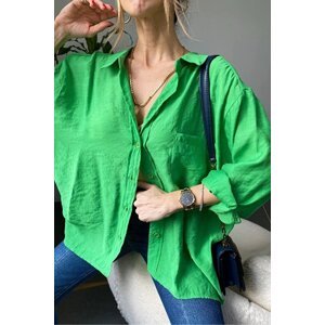 Laluvia Oversize Off Shoulder Shirt