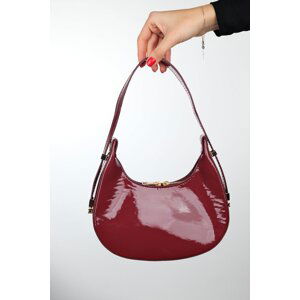 LuviShoes SUVA Burgundy Patent Leather Women's Handbag