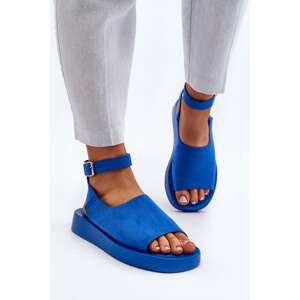 Pohodlné dámské sandály na platformě, modrá Rubie