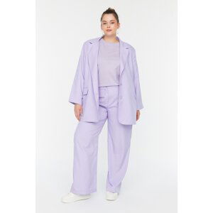 Trendyol Curve Lilac Woven Trousers