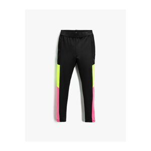 Koton Contrast Color Detailed Leggings. Elastic Waist.