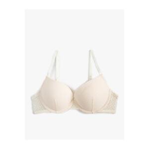Koton Lace Support Brassiere Extra Padded, Underwired.