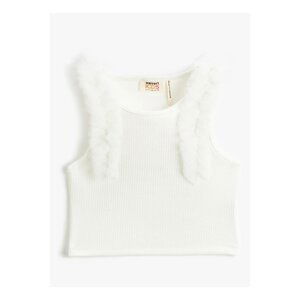 Koton Plain White Girls' Undershirt 3skg30021ak