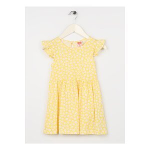 Koton Patterned Yellow Baby Dress Standard 3smg80016ak