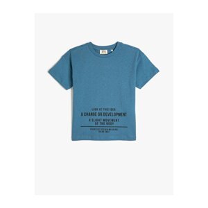 Koton 3skb10192tk Boy's T-shirt Blue