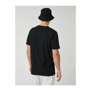 Koton 3sam10250hk Men's T-shirt Black