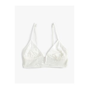 Koton Bridal Bra With Sequins Unfilled Unsupported