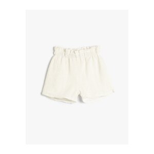 Koton Shorts with Embroidered Embroidered Elastic Waist Lined Cotton.