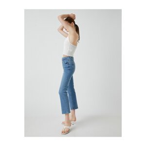 Koton Slim Fit Normal Waist Spanish Leg - Victorian Crop Jeans