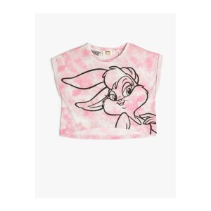 Koton Lola Bunny T-Shirt Licensed Oversized Crew Neck Tie-Dyeing Patterned