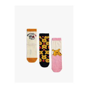 Koton 3-Pack Winnie The Pooh Printed Socks Set Licensed