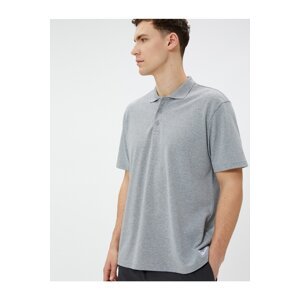 Koton Polo T-Shirt with Short Sleeves and Buttons