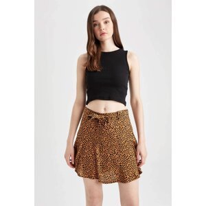 DEFACTO Short Skirt Printed Mini Woven Skirt