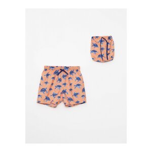 LC Waikiki Printed from Flexible Fabric, Baby Boys Beach Shorts And Shorts Pack of 2
