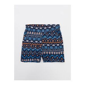 LC Waikiki Girl's Shorts with an Elastic Patterned Waist